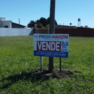Terreno en venta "El Tropezón" calle domingo F. Sarmiento y Reverendo Padre Lacabe, superficie 645m2