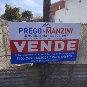 En venta dos terrenos de 400m2 cada uno sobre calle San Juan entre Mármol y V. L. y Planes