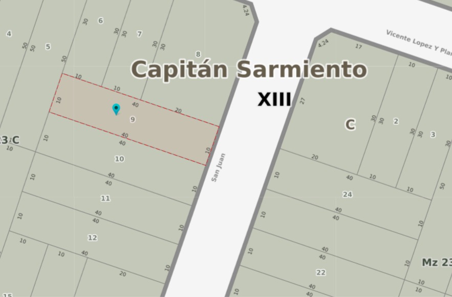 En venta dos terrenos de 400m2 cada uno sobre calle San Juan entre Mármol y V. L. y Planes - Imagen 4