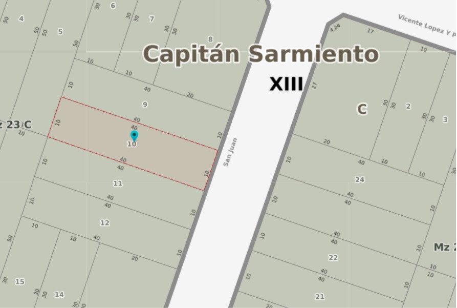 En venta dos terrenos de 400m2 cada uno sobre calle San Juan entre Mármol y V. L. y Planes - Imagen 5