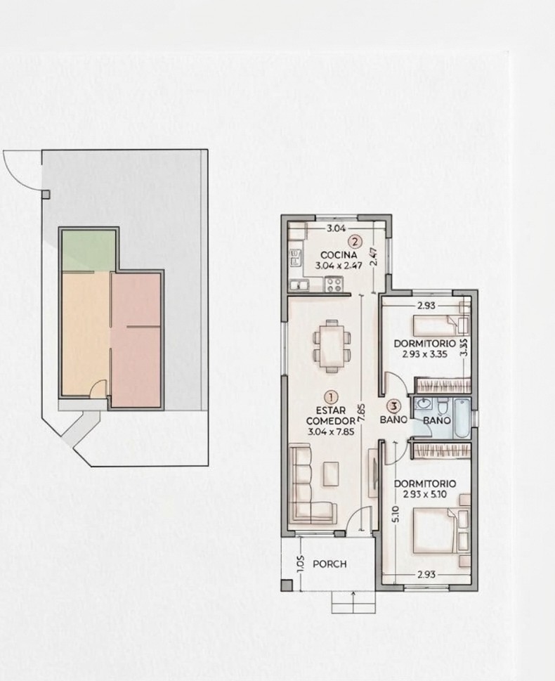 En venta casa frente a plaza San Martin 61m2 edificados terreno 195m2 esquina Alsina y Vicente L. y Planes - Imagen 14